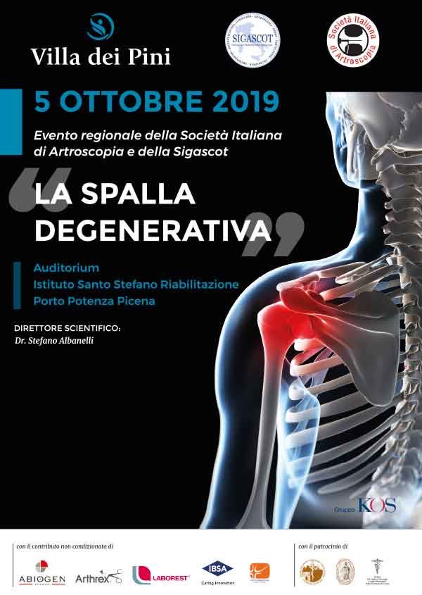 5 ottobre 2019 - La Spalla Degenerativa