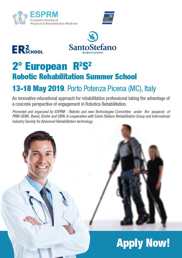 13-18 May 2019. 2° European R2S2 Robotic Rehabilitation Summer School - Porto Potenza Picena (MC) - Italy