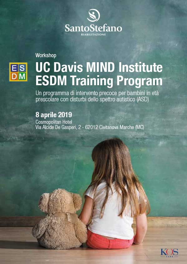 8 aprile 2019 - Workshop ECM: UC Davis MIND Institute ESDM Training Program. Cosmopolitan Hotel, Civitanova Marche (MC)