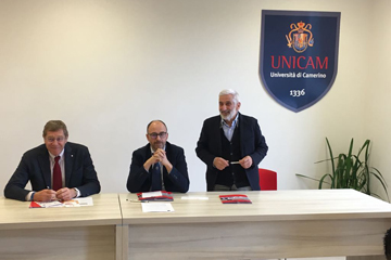 Firmato l’accordo quadro tra Unicam, lo Spin off Synbiotec e Kos care